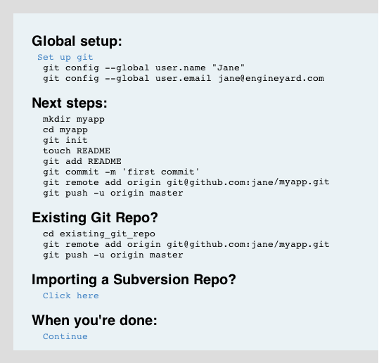 GitHub instructions 2012